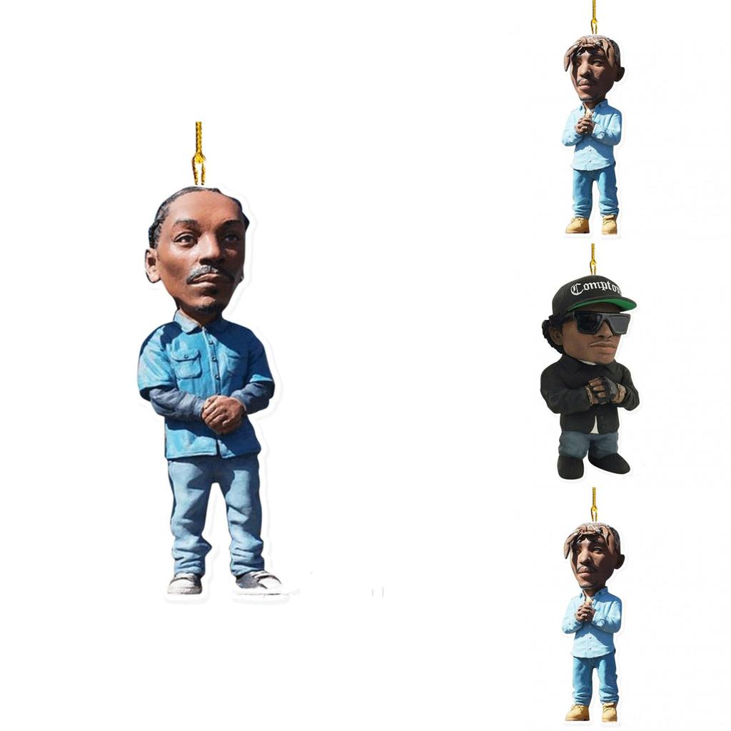 Notorious Biggie Action Figure Acrylic Pendant Ornament Gift