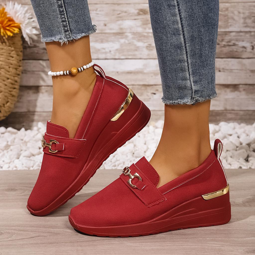 Fashion Women Vulcanized Shoes Round Toe Outdoor Sneakers Female Casual Platform Walking Women Shoes fashion Shallow Slip-on Flat Shoes