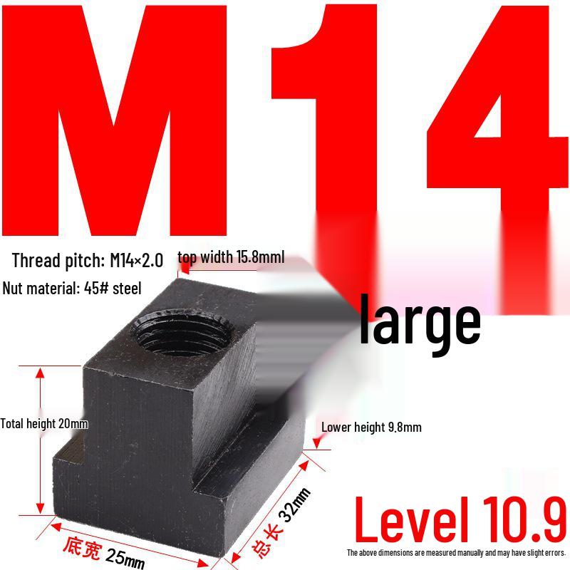 Kangfei 45# Steel T-Nut for M6-M20 Bolts