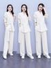 Spring & Autumn Plus Size Women's Wide-Leg Pants Two-Piece Set - Age-Reducing and Fashionable