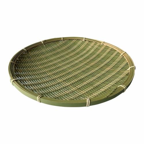 Yamashita Craft (Yamasita Craft) Made in Japan Green Bamboo Round Colander, 1 Shaku (31117000)