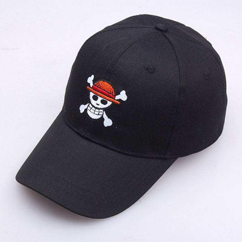 One Piece Pirate Embroidered Baseball Cap Sun Hat For Outdoor Sports