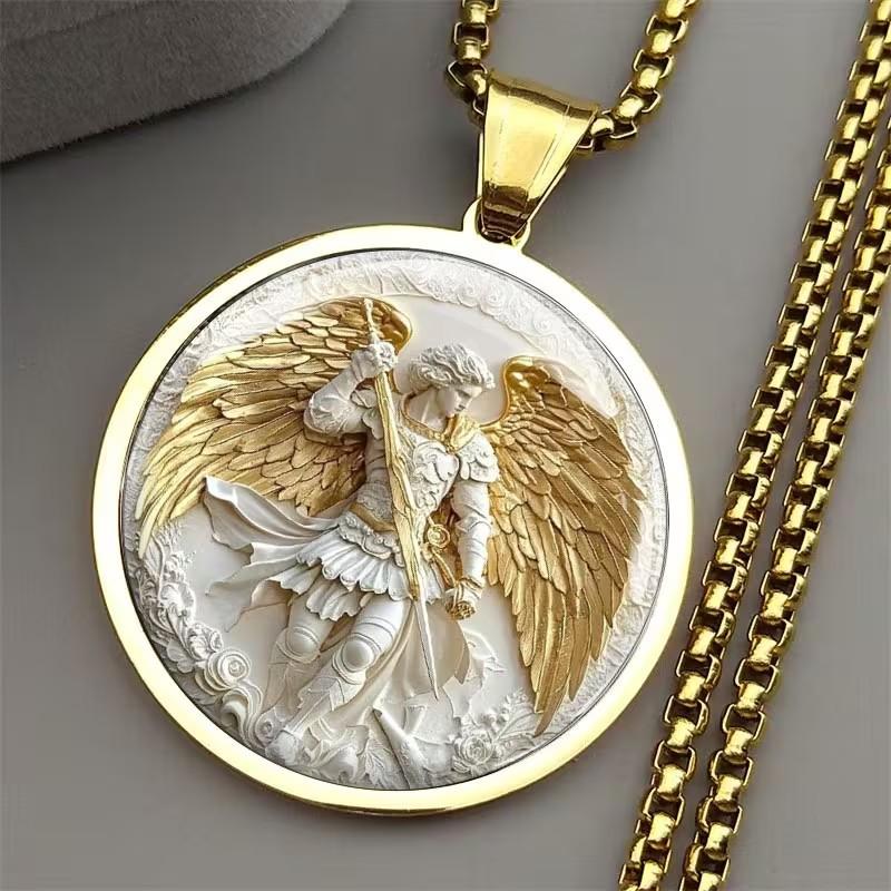 St. Raphael Archangel Men's Trendy Necklace Versatile Necklace Pendant
