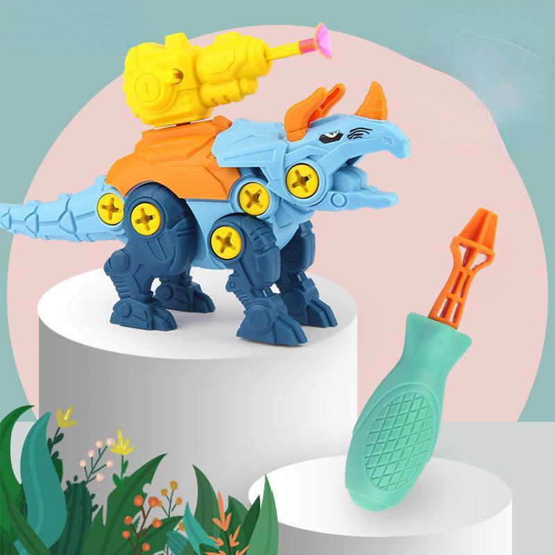 

Дитячий динозавр Конструктор Хлопчик Набір іграшок Освітній конструктор Модель Викрутка Розбирання Збірка Пазли Іграшки для дітей синій