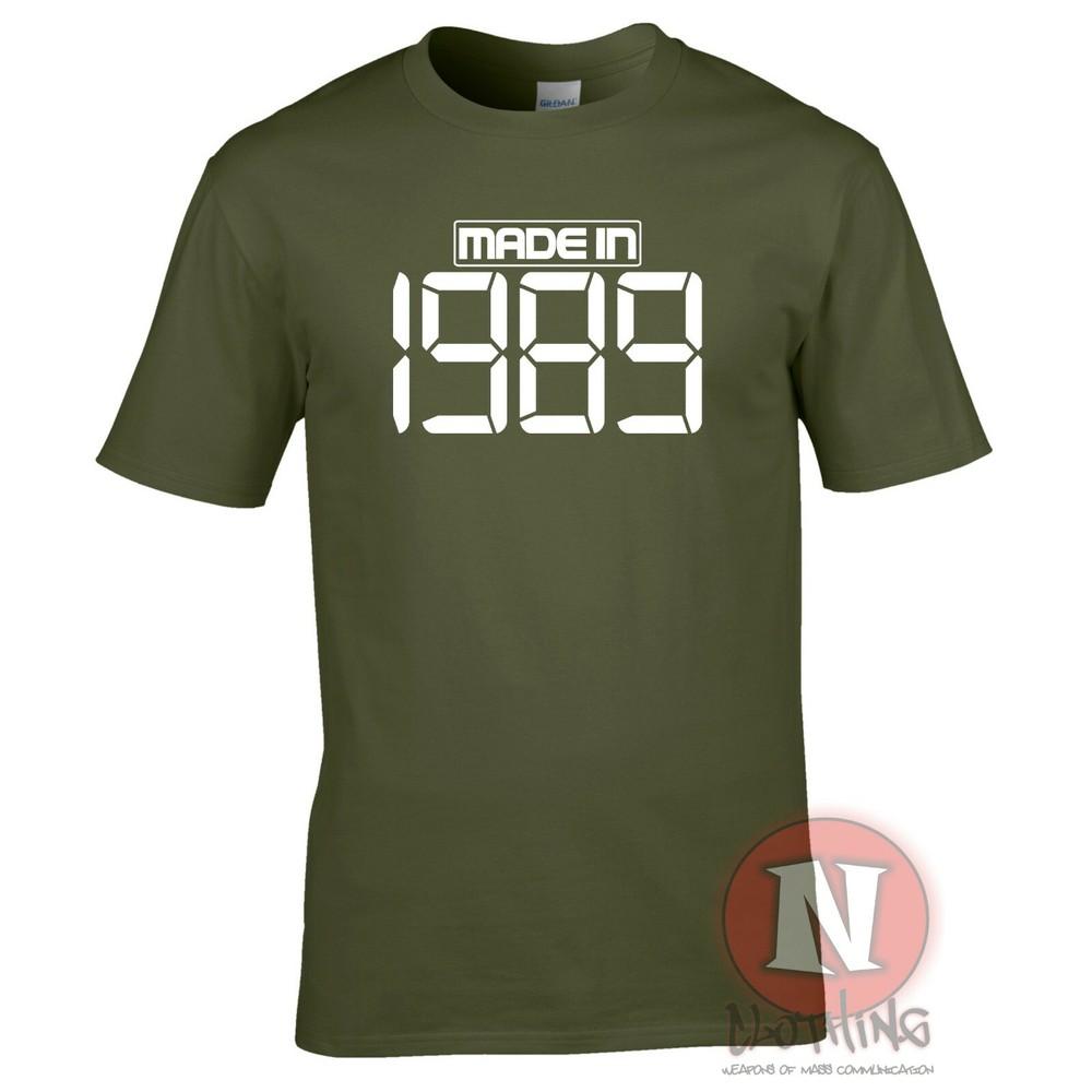 Made In 1989 TShirt Birthday Party Celebration Fancy Dress Teeshirt