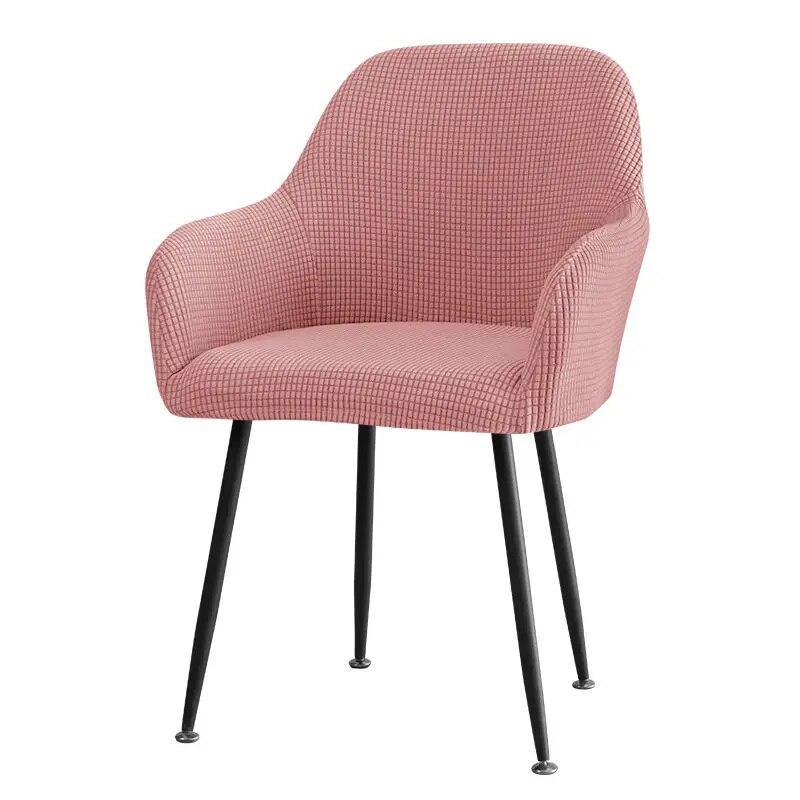 Elastic Curved Dining Chair Cover  High Armrest Chair Cover  All Inclusive  All Season Universal  Shaped Chair Cover