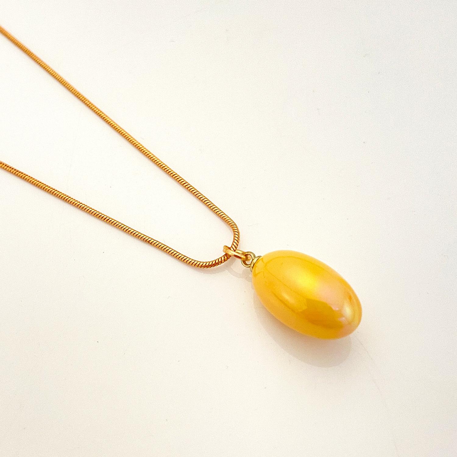 

Простота, универсальность, мода, грушевидная форма, капли воды, окрашенные дофамином, ожерелье с виноградным зерном, кулон 1 pcs