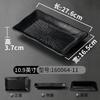 1PC Black Melamine Plate Canteen Thickened Plastic Cutlery Dinner Plates Non-breakable Barbecue Sushi Plate Kitchen Accessories