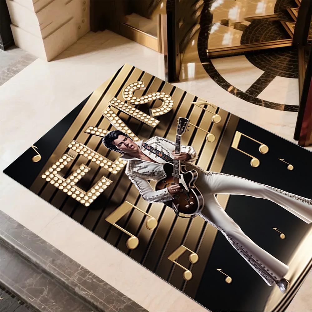 Elvis Presley Artwork Carpet Perfect for Living Rooms Decorate Room Balcony Dormitory Antislip Carpet Anime Office Decor