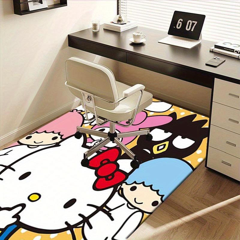 1pc Sanrio Melody Mermaid Printed Office Carpet Rectangle Rug Under The Table,Perfect Room Decor for Living Room, Bedroom, Kitchen, Non-slip Floor Mat