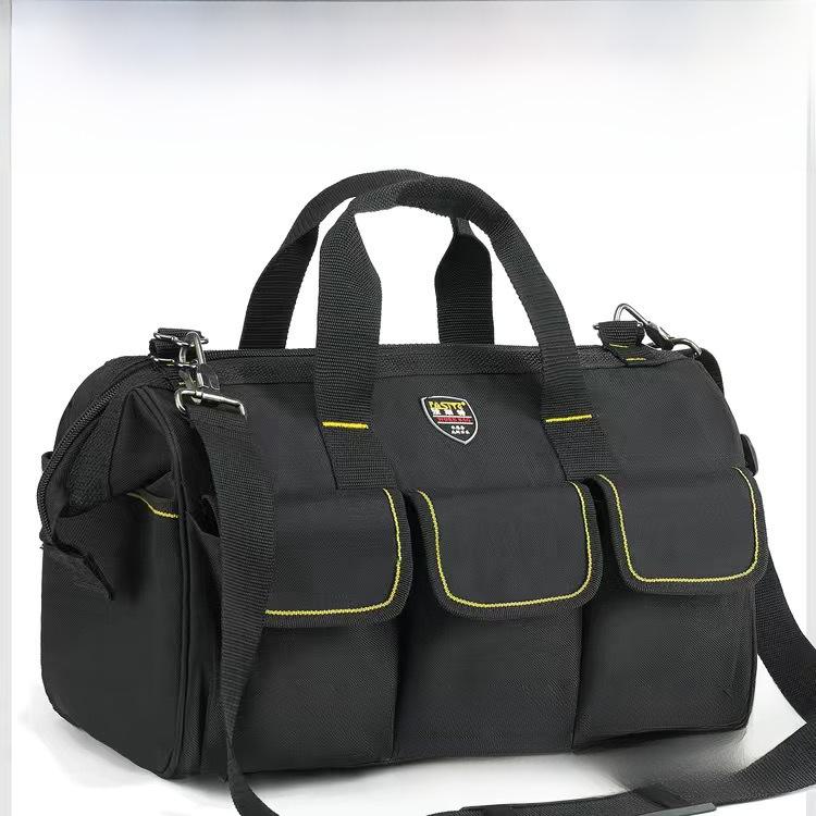 Sturdy & Durable Large Canvas Electrician Tool Bag for Woodworking, Multifunctional & Diagonal Design for Men