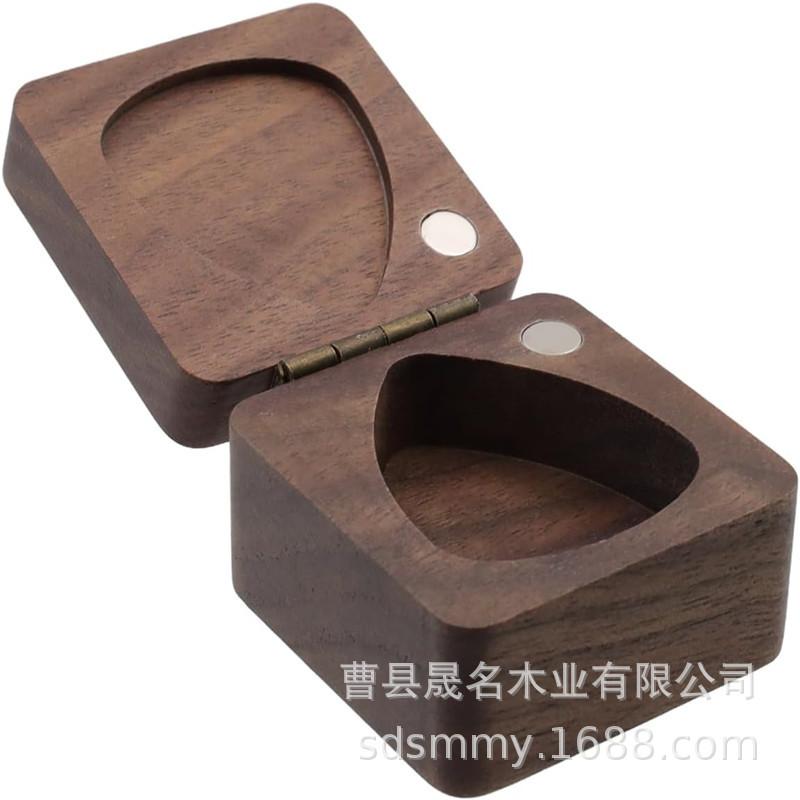 Футляр для хранения медиаторов из грецкого ореха для музыкантов Multiple specifications