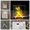 LED Note Board Night Light With Colorful 7 Pens DIY Acrylic Message Board Erasable Painting Drawing Board For Kids Birthday Gift