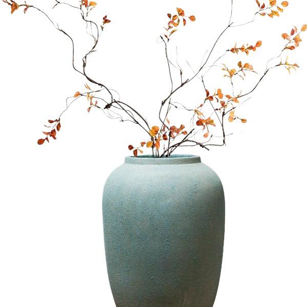 Zen Tabletop Vase for Living Room or Entrance - Ideal for Dried Flower Arrangements