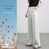 Pantaloni larghi da donna 100% lino HSTYLE
