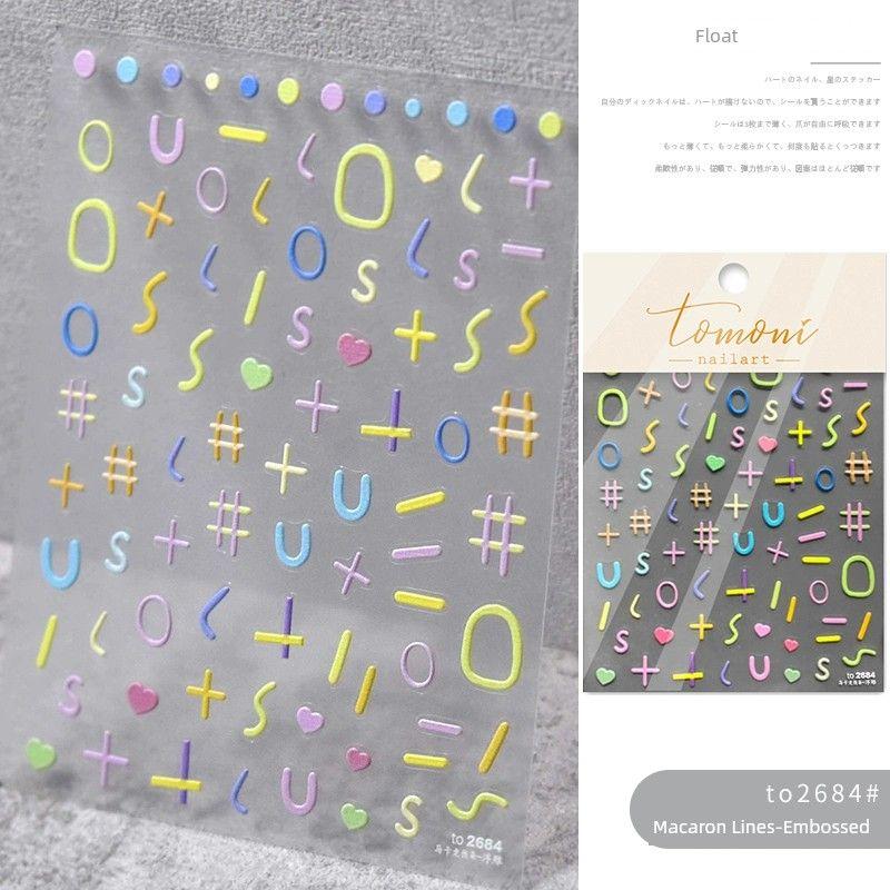 

Граффити Клей Маленький Узор Мультяшный Милый Наклейка для Ногтей TZ539-to Sticker 2684