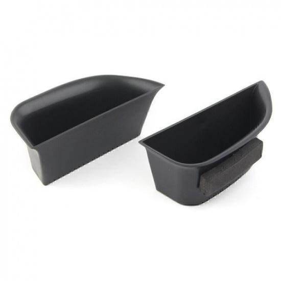 2Pcs Car Front Door Handle Armrest Storage Box Tray Bin For MKZ 2014-16