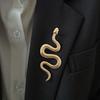 Elegant Gifts Animal Women Metal Trendy Collar Accessories Snake Brooch Pins Badge Fashion Jewelry