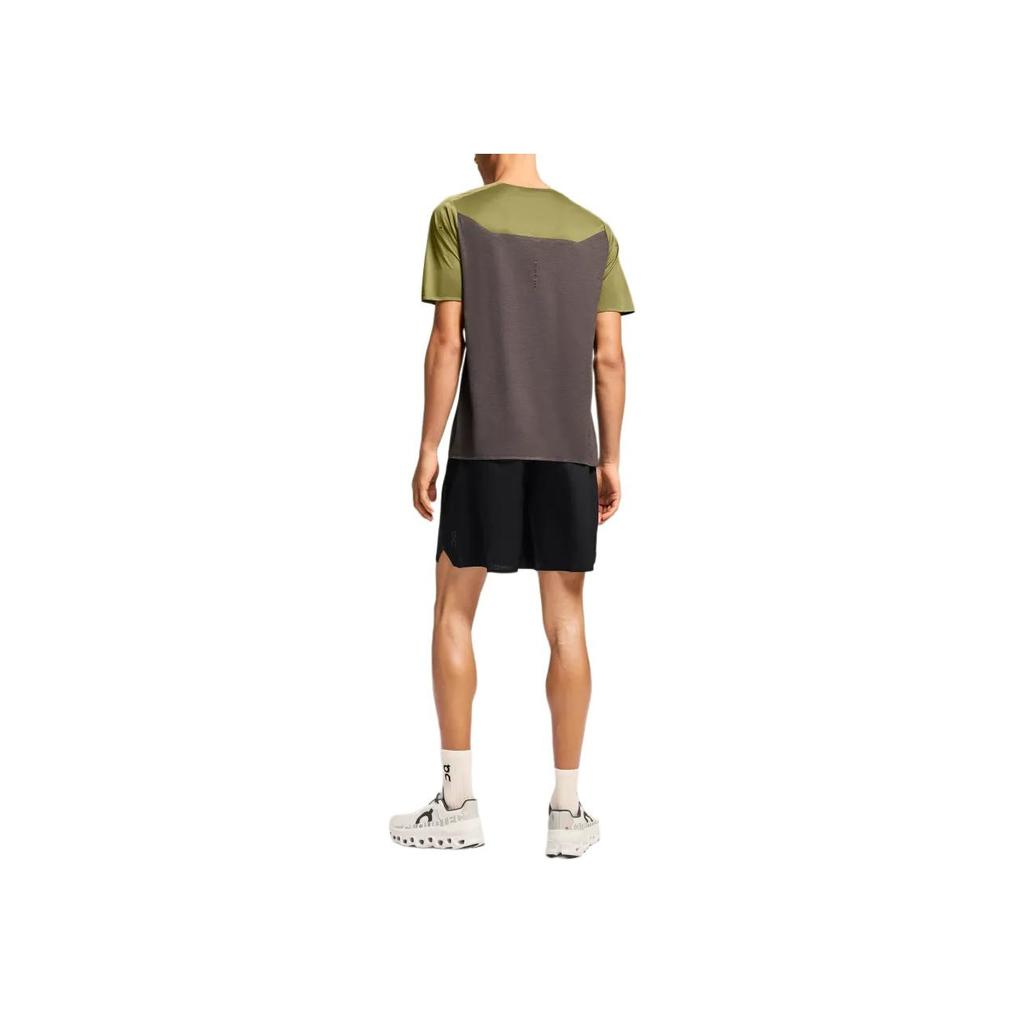 On Lightweight Color Block Mid-Rise Drawstring Casual Shorts Men Shorts 1ME11530516