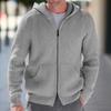 2025 New Men's Knitted Sweater Hooded Long Sleeve Knitted Sweater