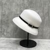 Temperament Hepburn Style Wool Bucket Hat Women'S French Elegant Retro Top Hat Xiaoxiang Style Pot Hat
