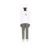 Calvin Klein Letter Print Crew Neck Pullover Long Sleeve Sweatshirt Men Sweatshirt White J30J326034-YAF