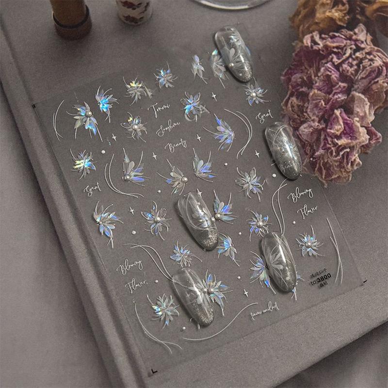 

Изысканные самоклеящиеся декоративные наклейки для дизайна ногтей Милые наклейки для дизайна ногтей в виде бабочек Креативные наклейки для дизайна ногтей в виде фей Подарки A4