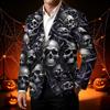 Herre Business Casual Corduroy med Halloween Print til Fester og Hverdagsbrug