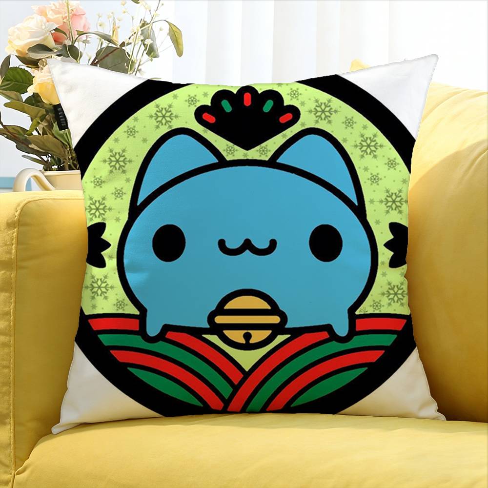 Anime B-Bugcat CapooS World Various Sizes Square Pillow Case For Car Home Bedchamber Decor