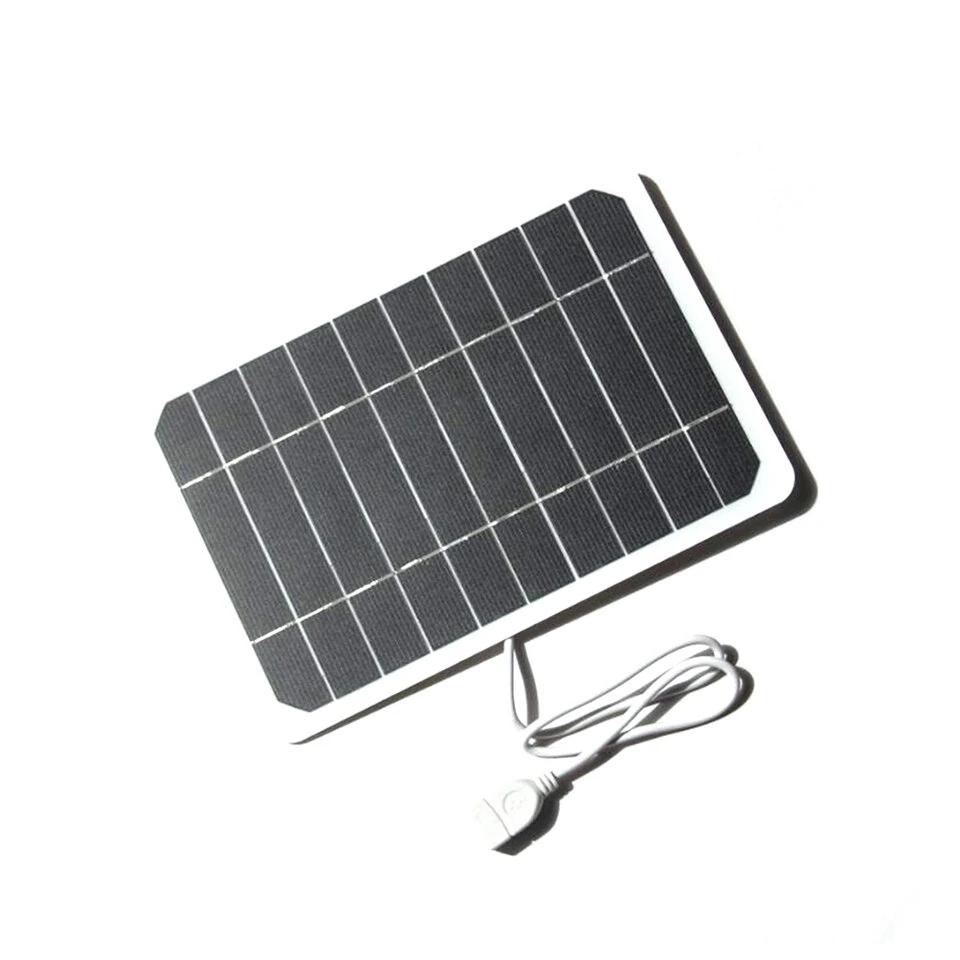 5V 2W Solar Panel High Power For Mobile Phone USB Solar Power Bank Battery Solar Charger Camping