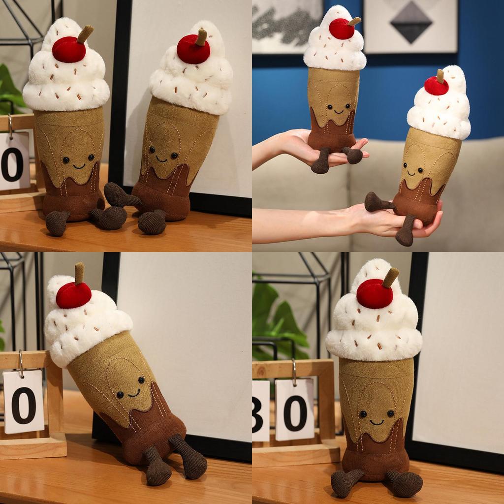 Cute Milk Tea Cup Plush Toy With Pp Cotton Filling For Kids And Collectors