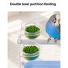 Removable Tray Bird Perch Stand with Padded Textured Surfaces and Feeder Cup, Training Toilet for Parrots Care Area, Tabletop Entertainment