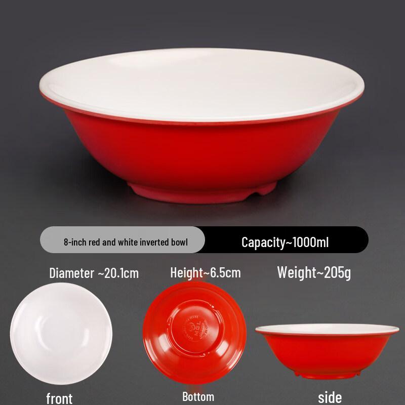 A5 Melamine Two-Tone Inverted Edge Bowls
