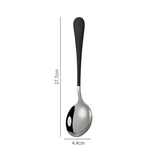 Neueste 5 Stück Edelstahl Desserts Eis Kaffee Rührlöffel Küchengeschirr