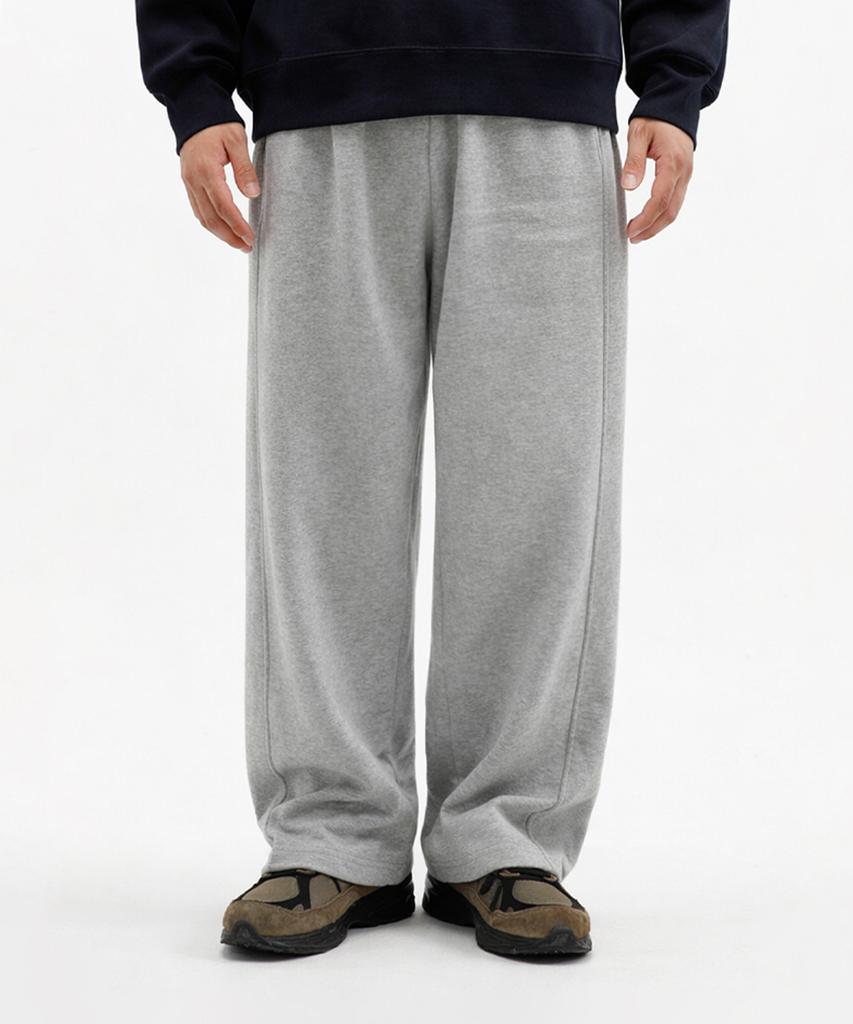 VANNWORKS Compose Cut-Out Wide Sweatpants Unisex (Melange Grey)