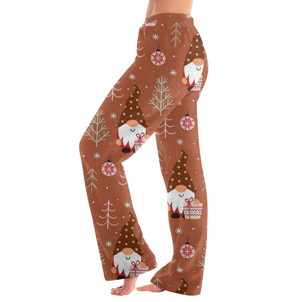 Women's Casual Fashion Women's Sports Home Christmas Pajama Pants Long Pants