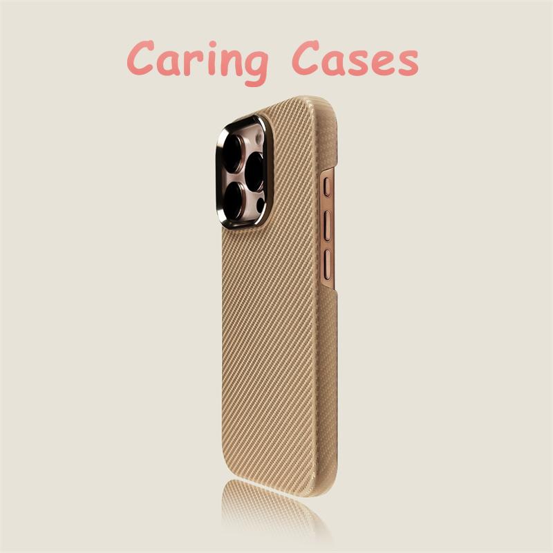 

For iPhone 17 Pro Max Case Desert Gold Carbon Fiber Matte Hard Shell Shockproof Compatible with iPhone 16 15 14 13 iPhone 14 Pro Max
