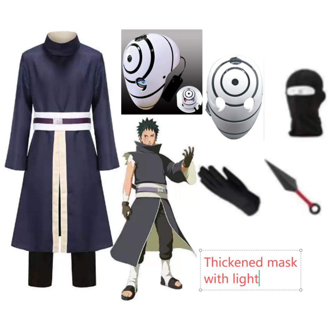 Uchiha Obito Anime Cosplay kostīmi Helovīna