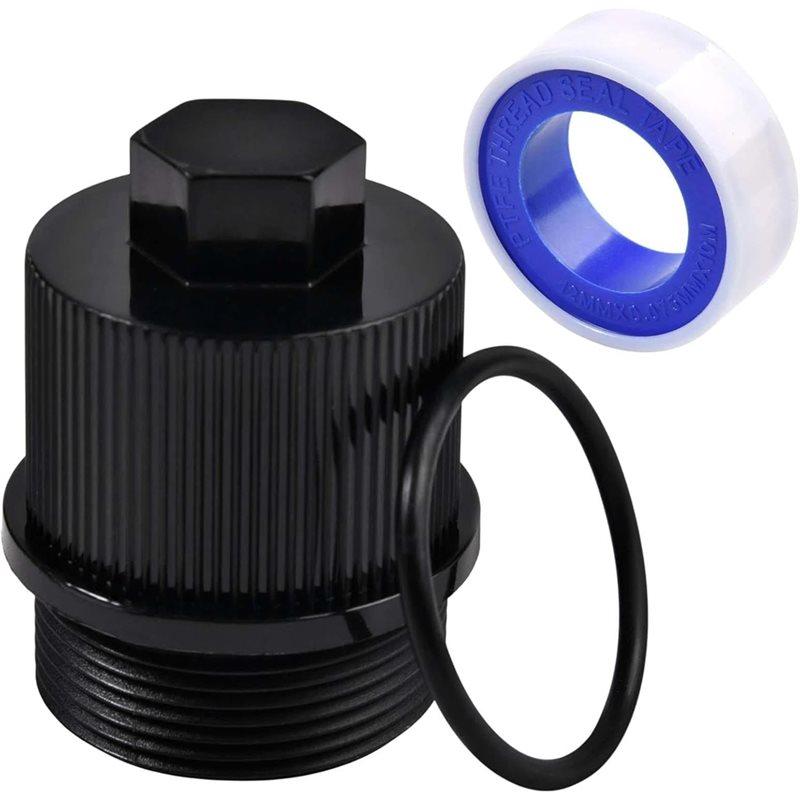 

SHGO-190030 Filter Drain Plug Cap Replacement Assembly With O-Ring For Pentair FNS Plus, Clean & Clear Plus, And Quad D.E. чёрный