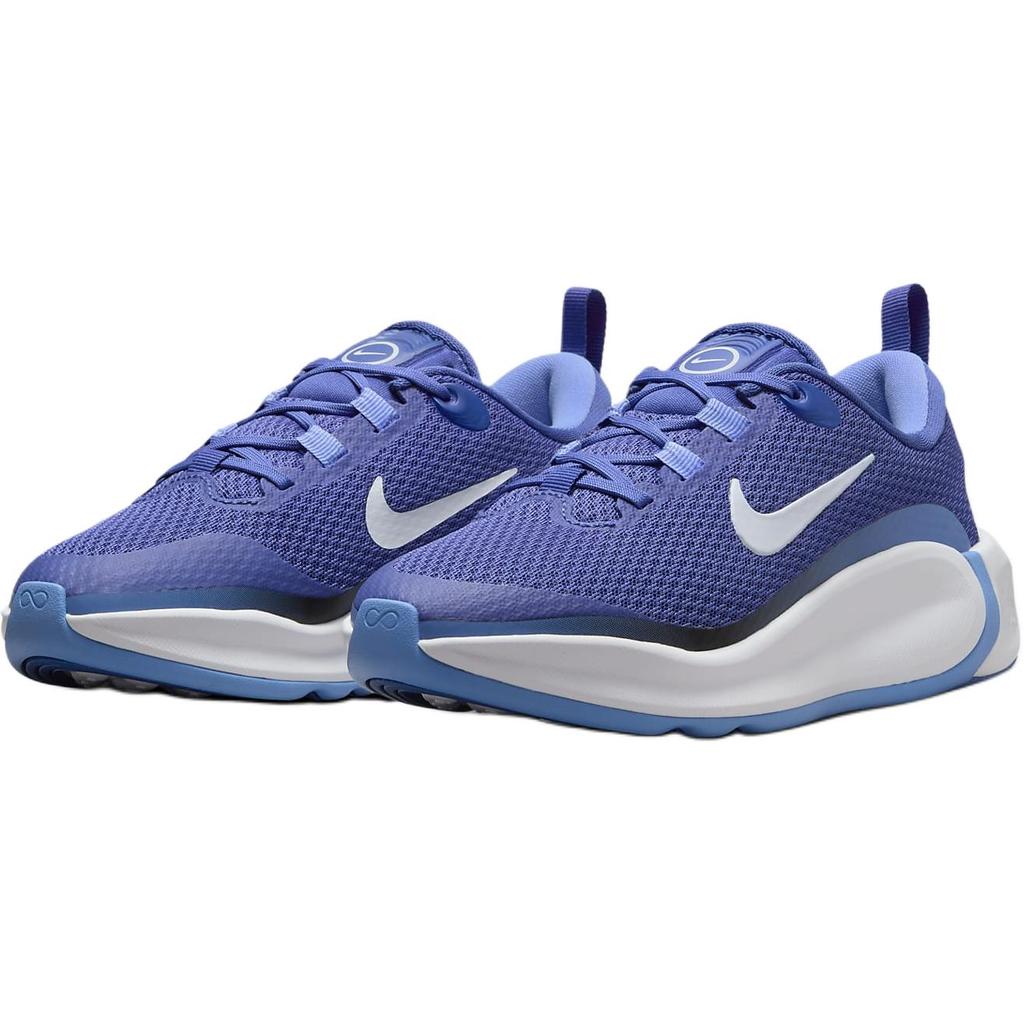 New Nike Infinity Flow Anti Slip Wear Resistant Low Top Kids' Running Shoes Blue Teenagers FD6058-401