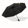 Golden Sunflower with Moon Phases Circular Wall Art DecorUmbrella, Portable 3-Fold Umbrella for Men & Women,Christmas Gift ES89