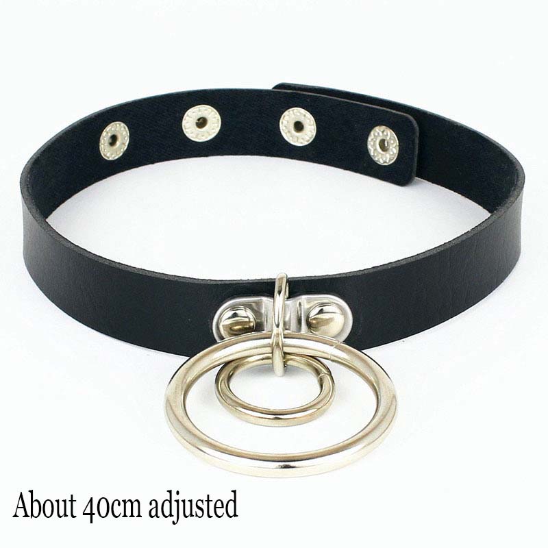 Femeie Negru Punk Guler Choker Colier Sexy Piele PU Lacăt Inimă Cheie Spike Choker Gothic Accesorii Cosplay Bijuterii Petrecere