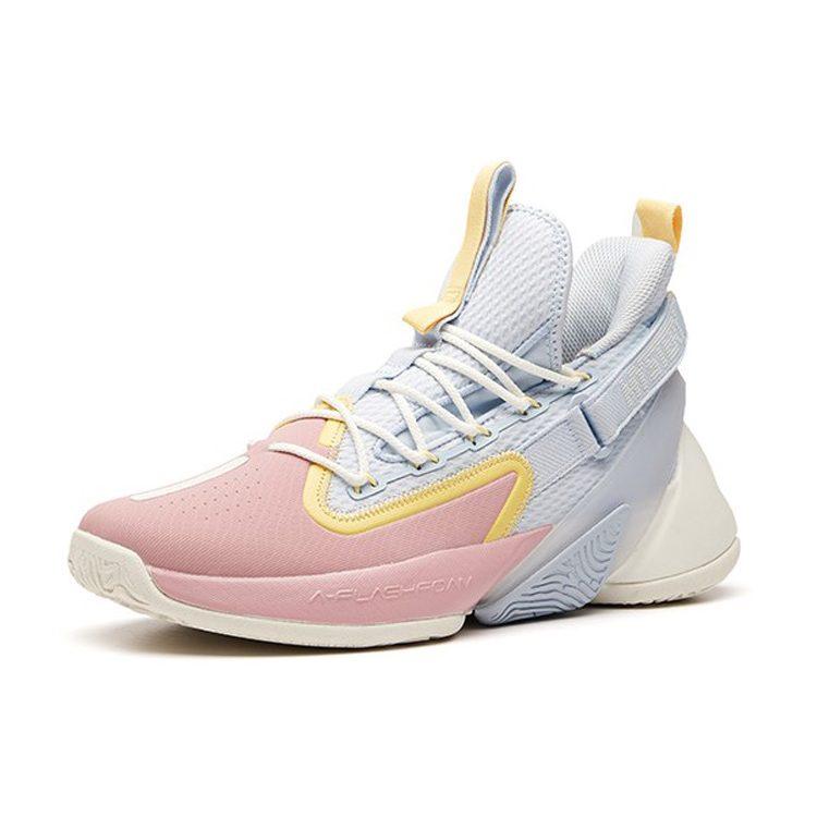 Anta UFO2.0 Basketball Shoes Men's Pink Blue White 112011618-8