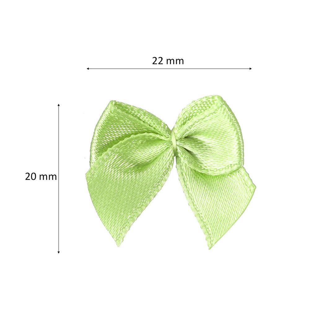 100Pcs Adorable Satin Ribbon Bows Flowers Handmade Hair Bows Accessories for Birthday Christmas Gift Craft Wedding Decor Pink