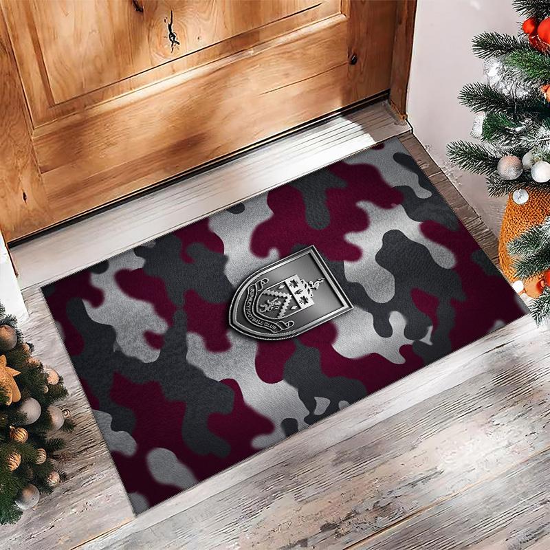 Burnley Football Print Crystal Velvet Rug, Comfortable Water Absorbent Non Slip Indoor Floor Carpet