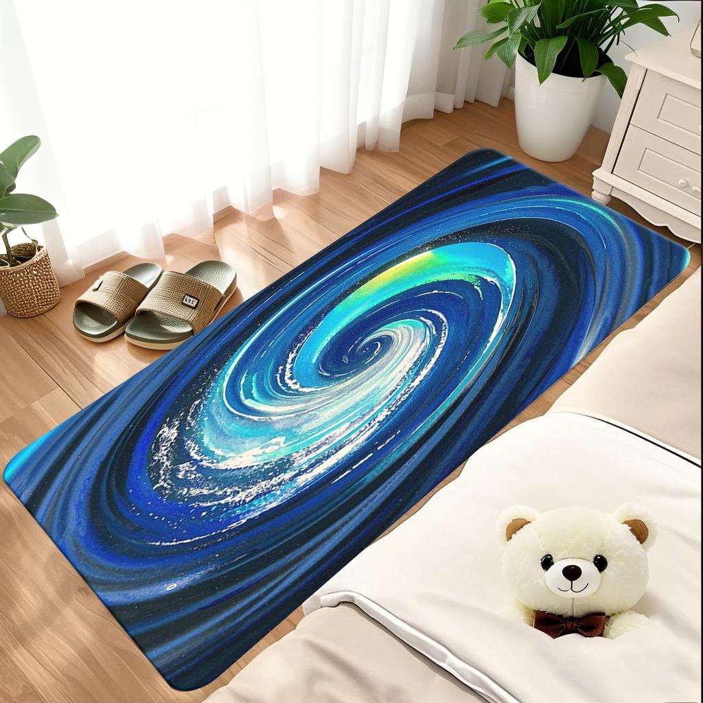 

Vortex Illusion Anti-Slip Carpet, Motorcycle Garage Pad, Suitable for Decoration in Living Room, Bedroom, Kitchen and Corridor 40cmx60cm