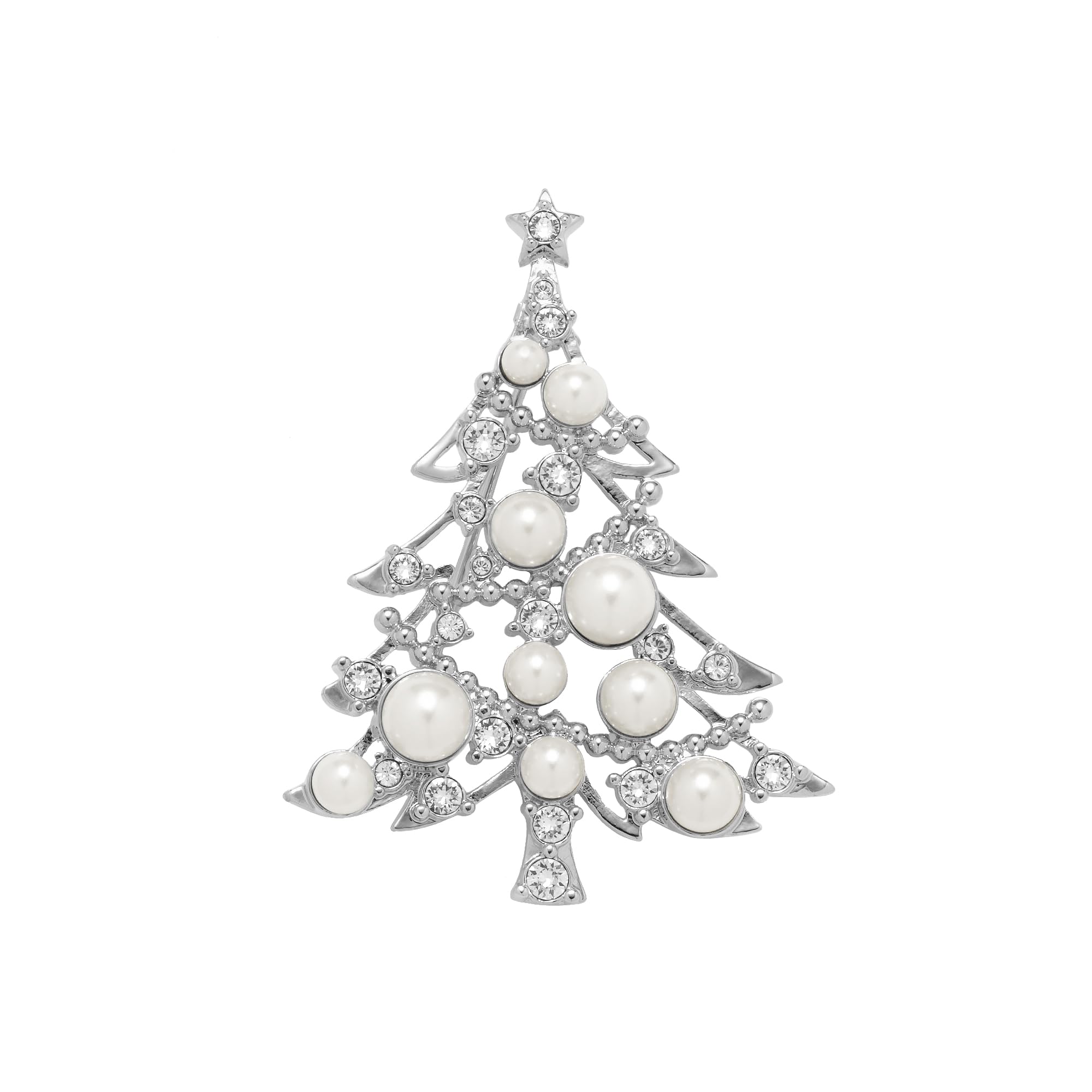 

Брошь «Рождественская елка» VBMV4785 UW [Vendome Boutique] белый