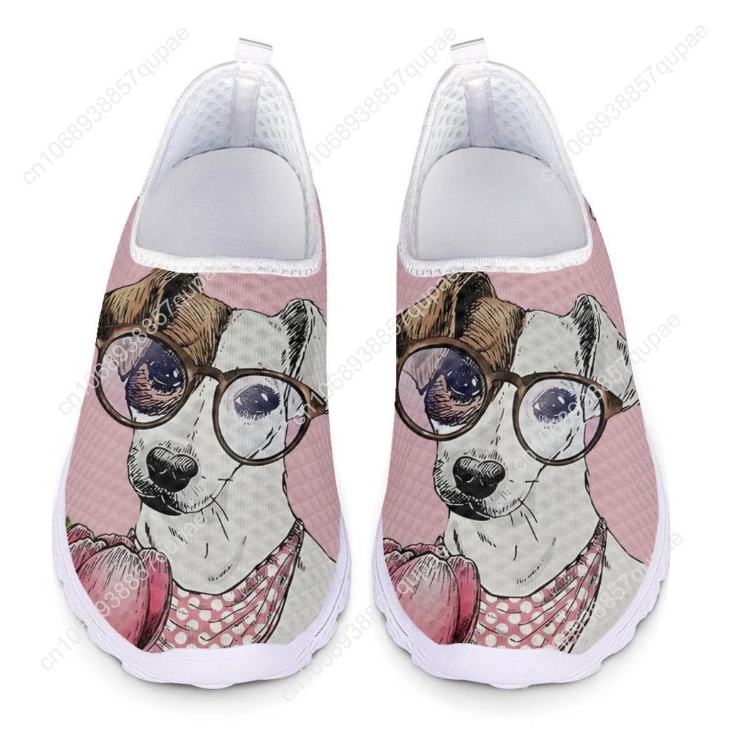 Jack Russell Terriers Mesh High Quality Sneakers Women Men Teenager Casual Fashion Custom Made Tennis Flat Couple Shoes