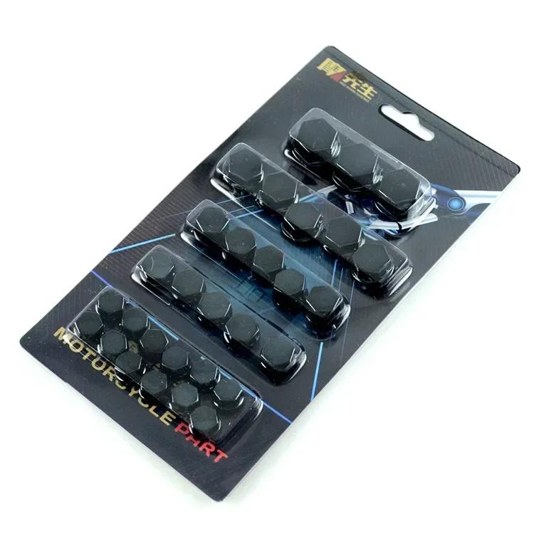 30pcs 1.4/1.2/1/0.8CM Motorcycle Modification Head Cover Accessories Screw Decorative Parts Nuts Nut Cover Accessories