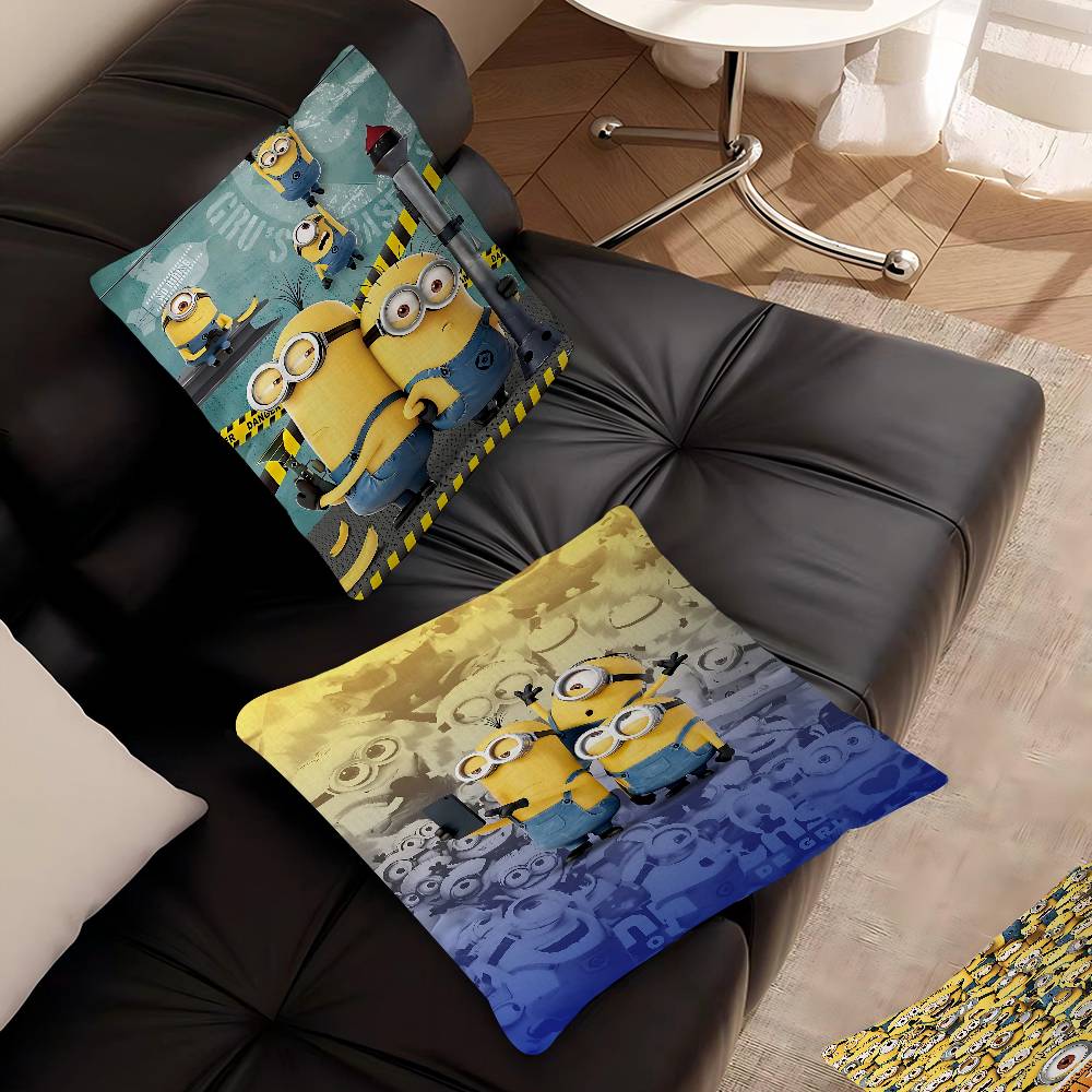 Cartoon L-Lovely Cute M-Minions Pillow Cover Sofa Cushion Cover Home Room Decoration Children Gift